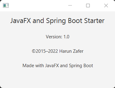 sample javafx application