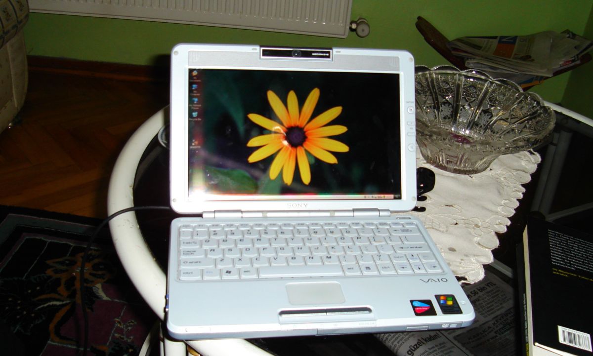 My first laptop - Sony Vaio from 2006, where I installed Linux for the first time